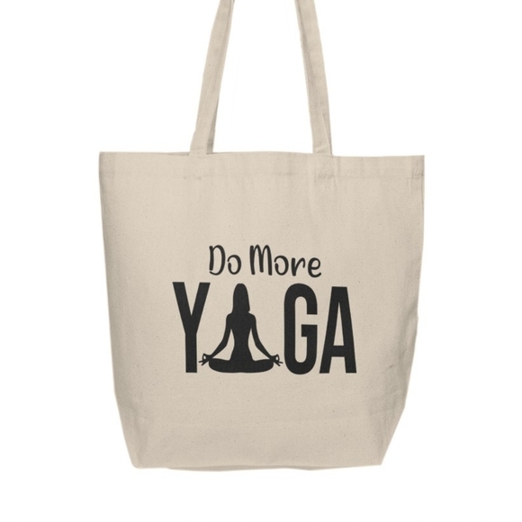 Do More Yoga Custom Tote Bag - Picture 2 of 3